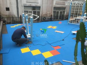 悬浮拼装地板施工,深圳市悦健体育,球场施工建设
